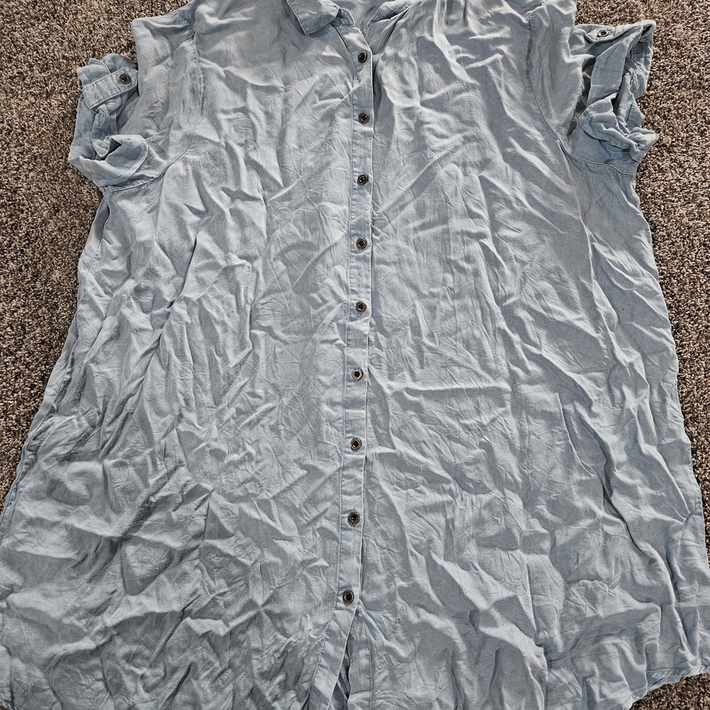 Chambray Women's Button-Up Top
